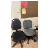 2 office chairs