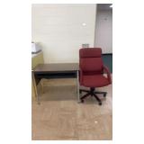 desk and chair