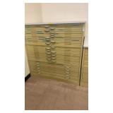 Drafting cabinets with drawers 49 inches x 40