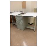 2 sided drafting tables with drawers 78 inches