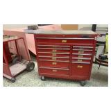 Waterloo professional red toolbox with 12 drawers