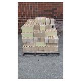 Pallet of 12 inch yellow tile blocks