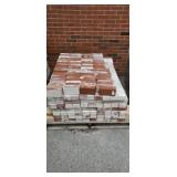 Pallet of red brick