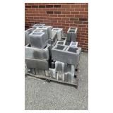 Pallet of assorted cinder block