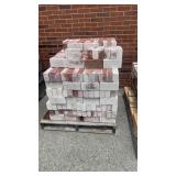 Pallet of red brick