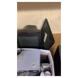 Box lot of computer items , computer screens