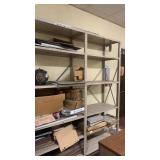2 metal shelves connected together 7ft tall x 6