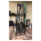 High/low cable crossover station