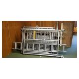 Lot of  aluminum Up right scaffolds