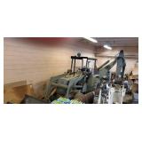 John deere 410 tractor with loader and back hoe.