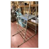 Ladder on wheels 40 inches tall