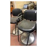 2 hairdresser raising chairs