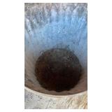 Heavy duty galvanized garbage can