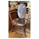 Antique inlaid arm chair