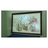 Large framed still life art 41"x29"