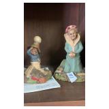 Two miniature statues Carin Collector Society-