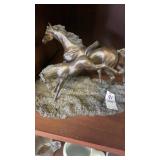 Bronze horse statue "Foaling by Lanford Monroe"