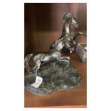 Bronze horse statue "Startled by Lanford Monroe"