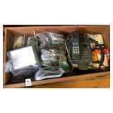 Lot electronics phones, wiring,contents of drawer