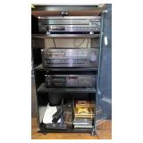 Yamaha stereo system with Polk audio speakers