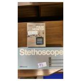 Marshall stethoscope and Labtron wristwatch-style