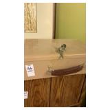 Metal lockbox with key