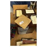 Tons of CDs with wooden holder