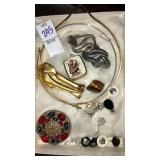 Jewelry lot music box pendant slave necklace