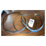 3 Sterling slave necklaces Levin