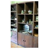 Wooden wall unit w/door storage
