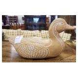 Decorative wooden duck