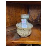 Stoneware bowl/cup with lid