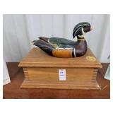 Ducks unlimited wooden box with lid made from