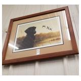 L. R. Kaatz Labrador/ duck framed print