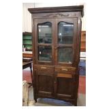 Antique wood pie cubboard 75 in tall, 37 in wide