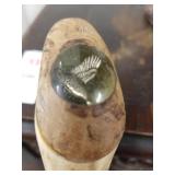 Ivory handle with pheasant inset walking cane