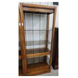 Etagere 32x17x75" lighted with glass shelves