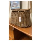 Wicker fishing creel