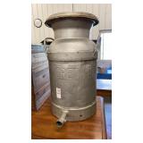 Metal milk jug