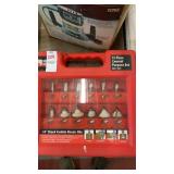 1/4" shank carbide router bit 12 piece set