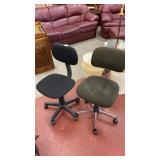 Pair of rolling chairs