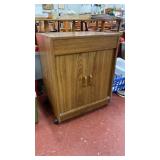 Rolling wooden cabinet