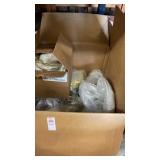 Box lot of mugs, dishes, etc.