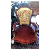 Rosewood / Tapestry armchair