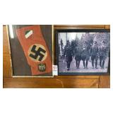 Photo of german military soldiers and armband