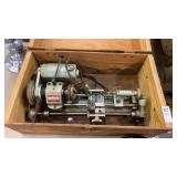 Mini lathe in 19.5"x8"x11.5" wooden box