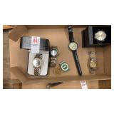 Lot of watches and clips