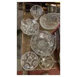 Wheel cut crystal set