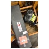 Mini space heater and grill utensil set