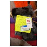 Mink leather gloves size 6.5